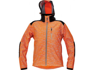 Knoxfield printed softshell oranžová