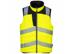 PW374-Oboustranná vesta PW3 Hi-Vis žlutá/černá