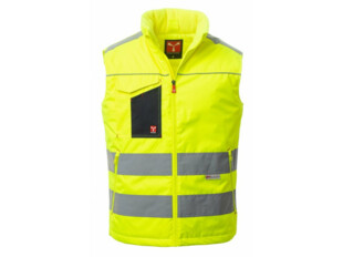 PAYPER TASK HiVis zateplená vesta Žlutá/NAVY