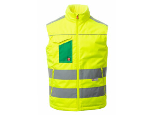 PAYPER TASK HiVis zateplená vesta Žlutá/zelená