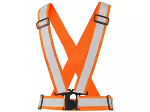 CXS CROSS BELT Reflexní kříž oranžový - elastický
