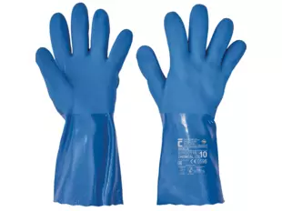 NIVALIS rukavice PVC modré