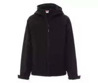 PAYPER GALE KIDS dětská softshell bunda kapuce černá